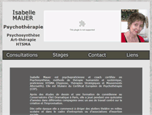 Tablet Screenshot of isabellemauer.com